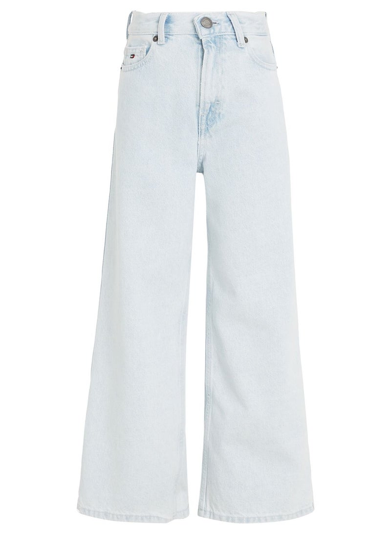 Youth Light Wash Straight Jeans