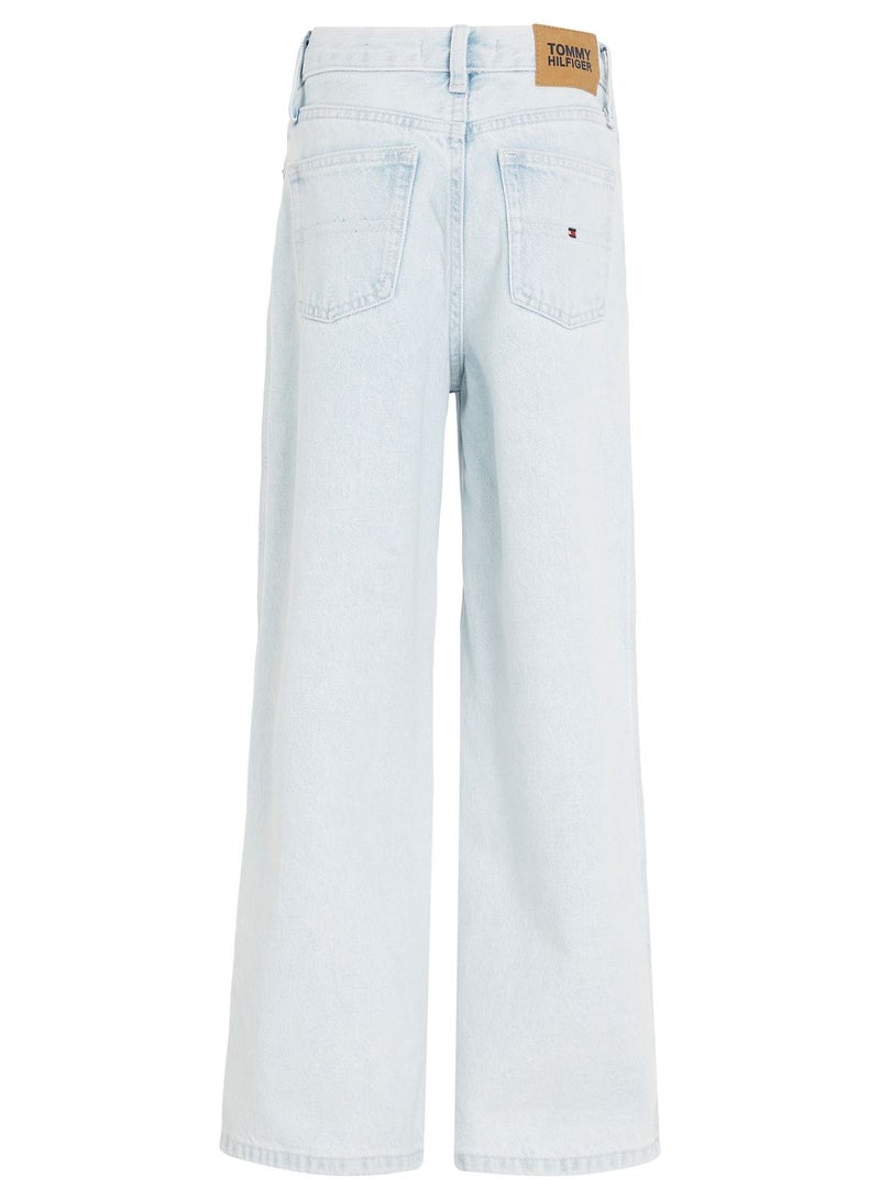 Youth Light Wash Straight Jeans