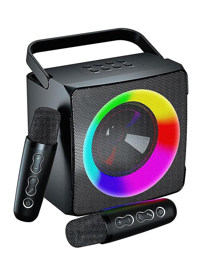 Sd-508 Portable Karaoke Machine With 2 Wireless Microphones