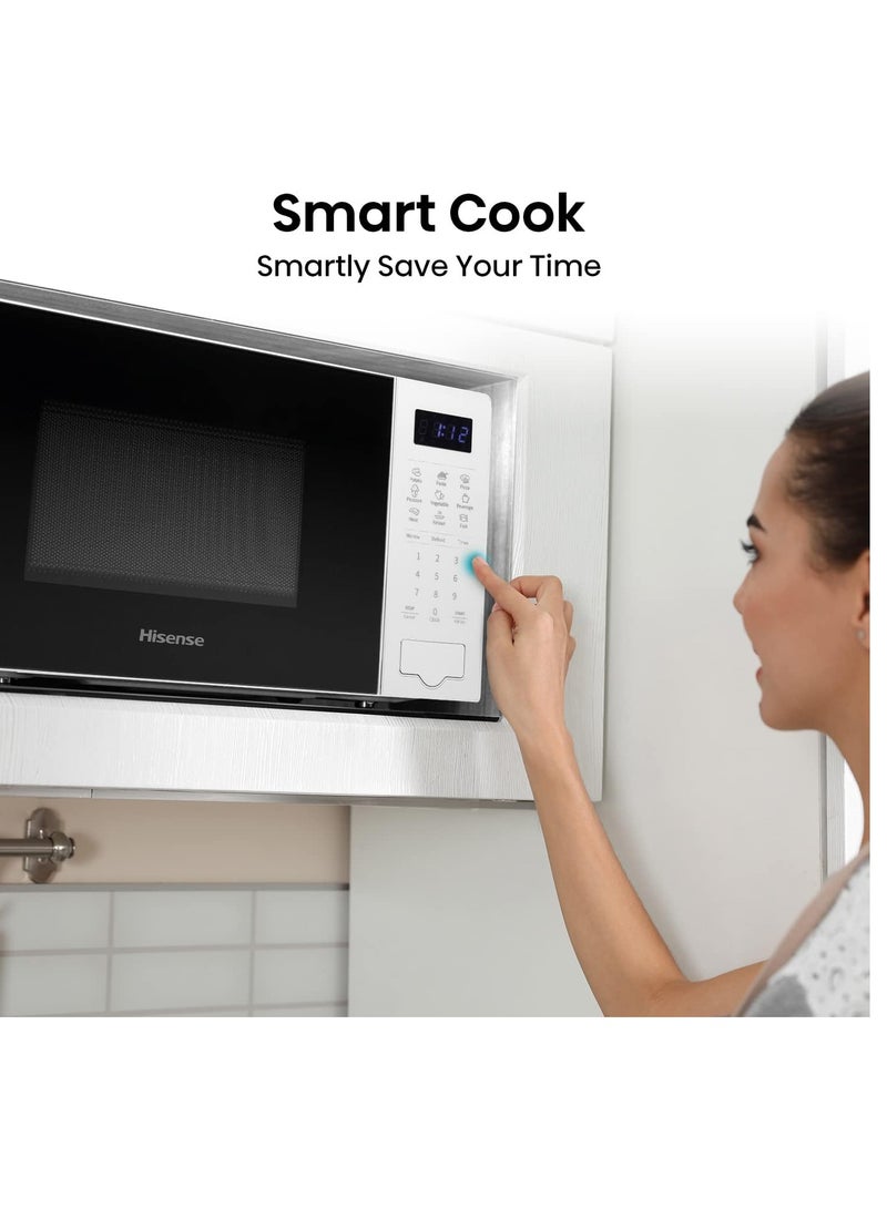 Digital Solo Microwave Oven  Automatic Defrost, 9 Auto Cook Menus, Clock & Timer, Easy Clean 20 L 700 W H20MOWS4 White