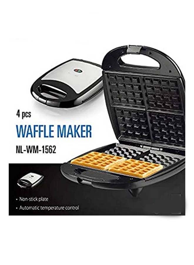 4 Slice Electric Waffle Maker With Non-Stick Coated Plate