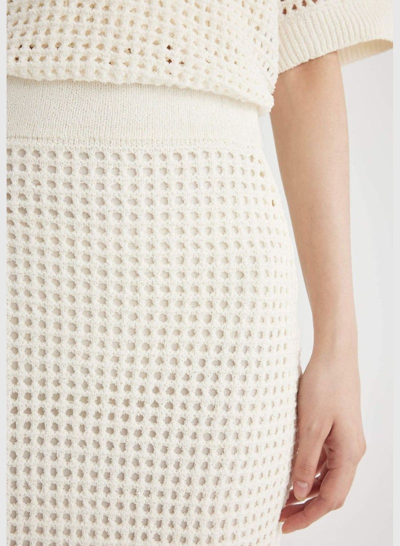 Knitwear Midi Skirt