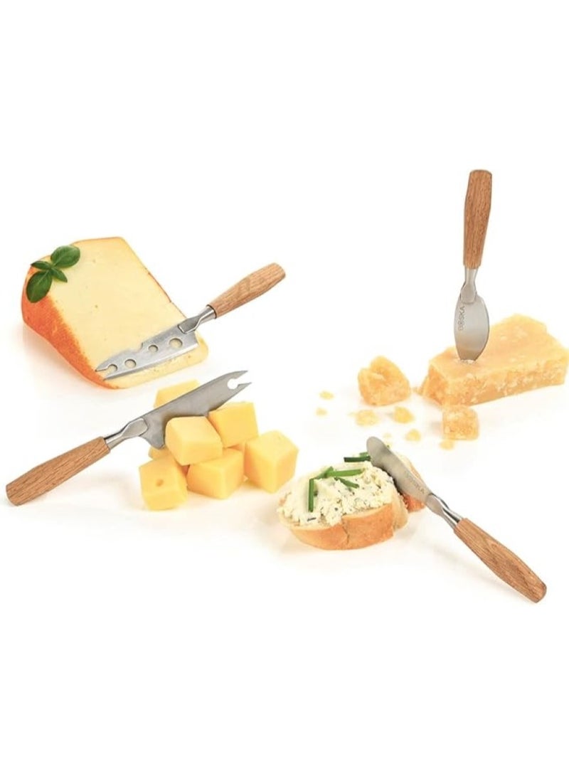 Stainless Steel Oslo Mini Cheese Knives Set