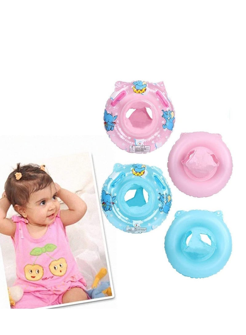 Swimming Ring Baby Inflatable Seat Baby Swimming Pool with Float Pool Float Inflatable Summer Baby Boys Girls Pool Toys Cartoon for Kids Toddles Aged 936 Months Pink