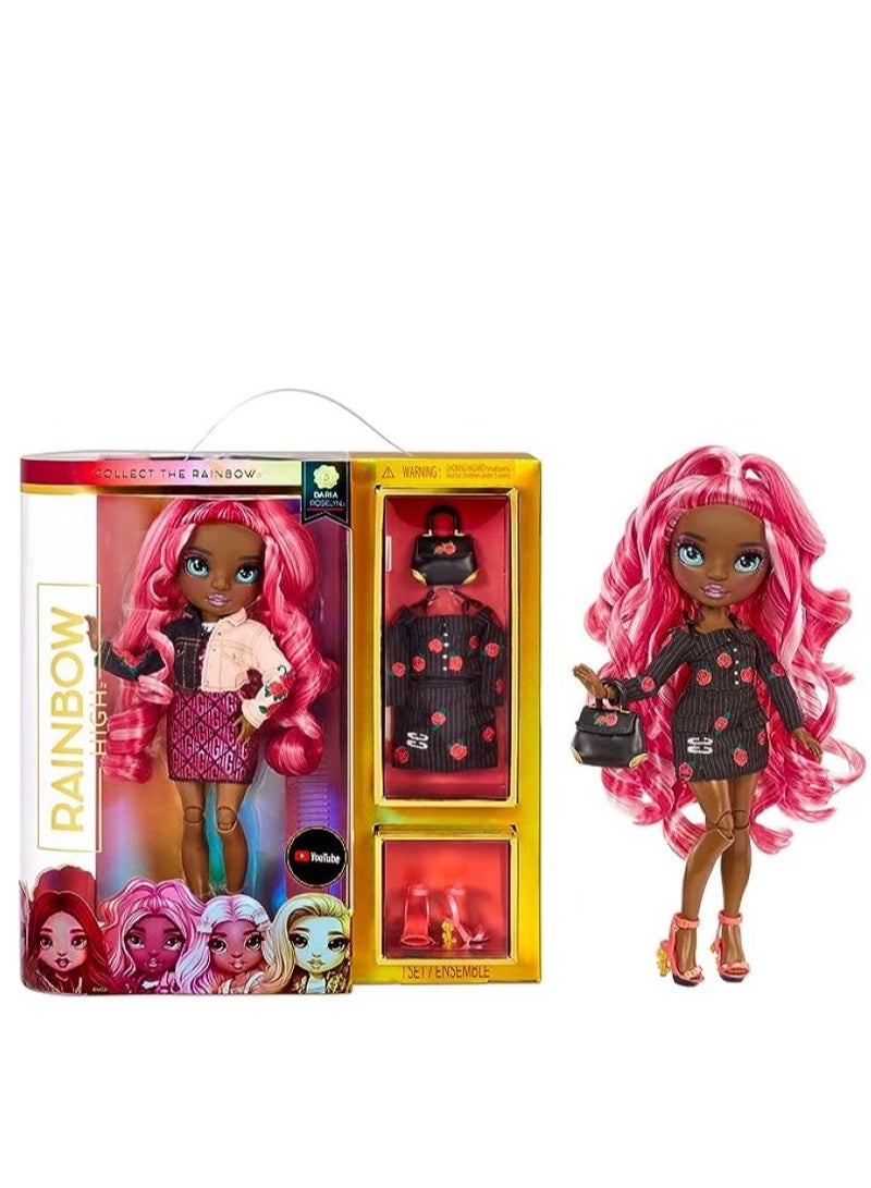 Rose Hair And Clothes Fashion Doll With 2 Complete Mix And Match Outfits And Accessories