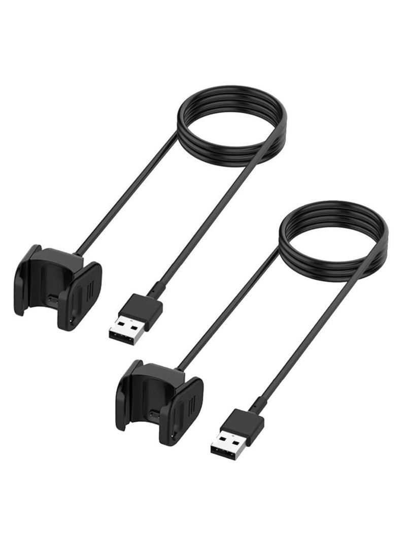 Charger for Fitbit Charge 4, Replacement USB Charging Cable Cord Dock Adapter for Fitbit Charge 4 Fitness Wristband (2Pack, 1m/3.3ft)