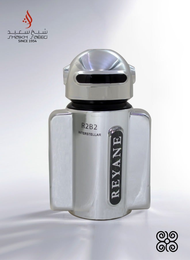 R2B2 Interstellar Perfume for Men and Womens 100 ml - Eau De Perfume by Reyane Tradition Paris - Limited Edition Designed With Cutting-Edge Laser Spray Technology