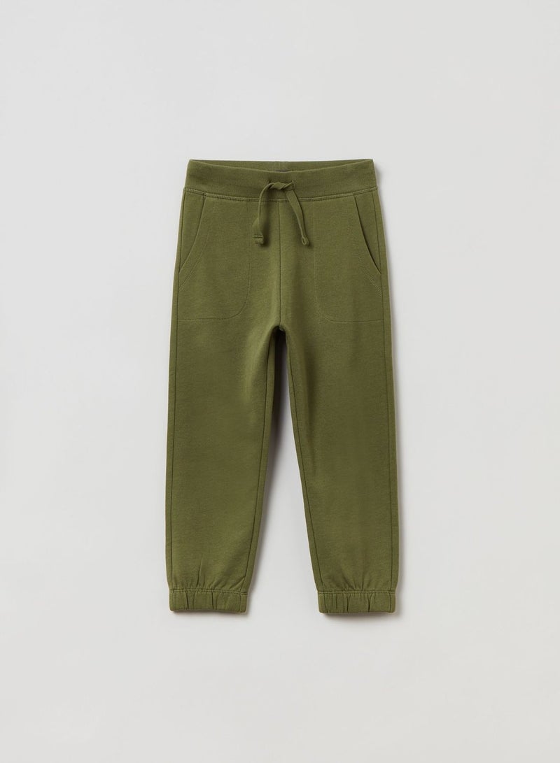 OVS Cotton Joggers With Drawstring