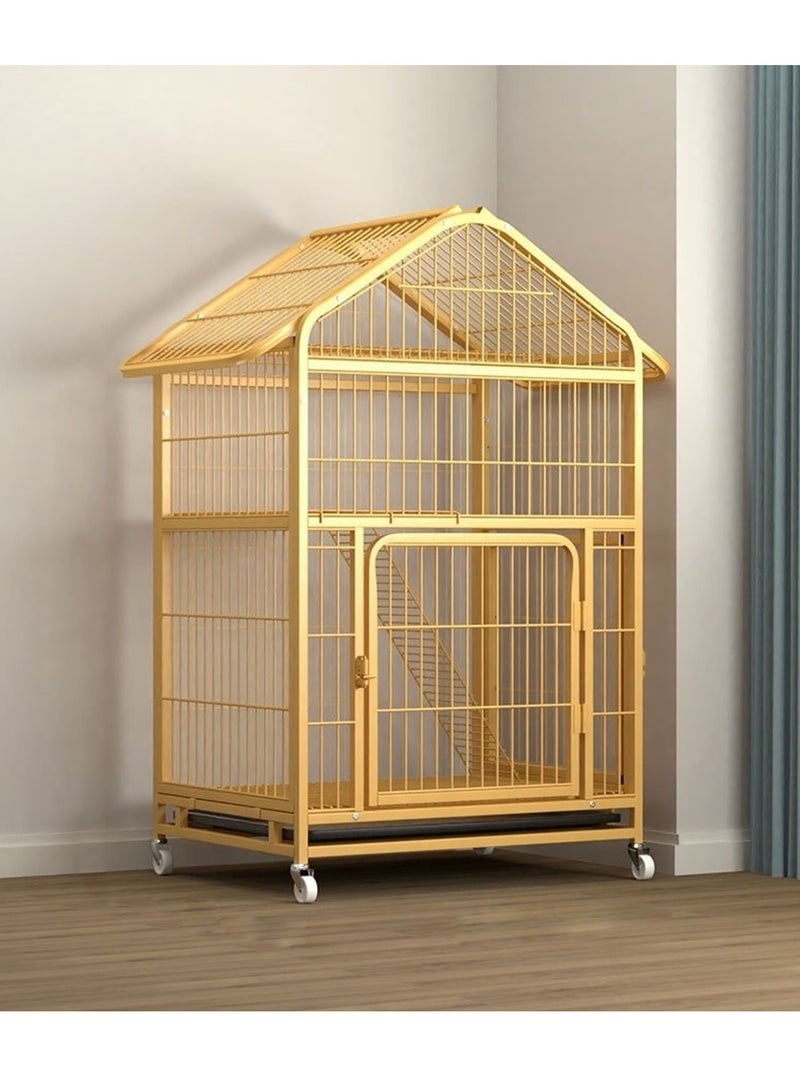 Cat Cage Pet Dog Cage DIY Small Animal Cage for Pets Portable Metal Wire Yard Fence Cat Playpen Home