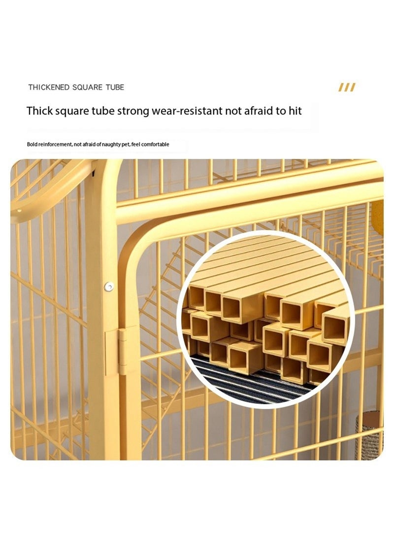 Cat Cage Pet Dog Cage DIY Small Animal Cage for Pets Portable Metal Wire Yard Fence Cat Playpen Home