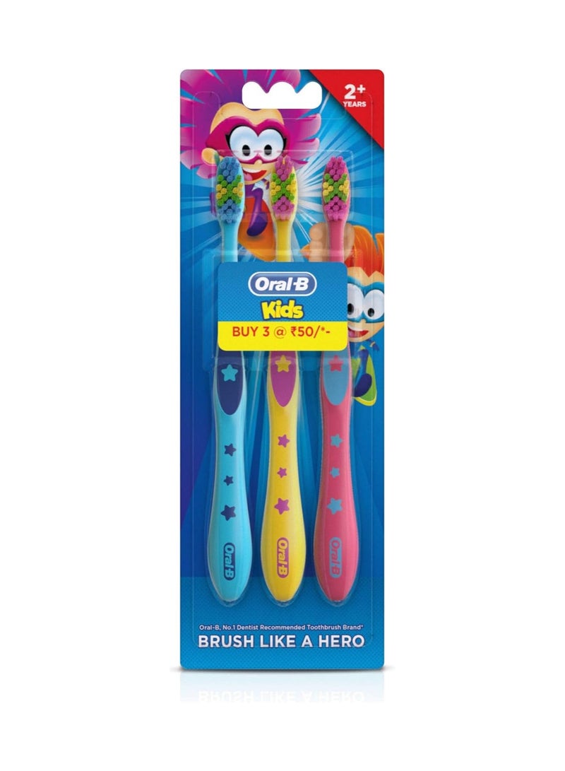Oral-B Kids Toothbrush, Extra Soft (Pack of 3)