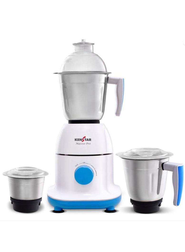 Kenstar Mixer Grinder, 750W, 1 Jar (Blue White)