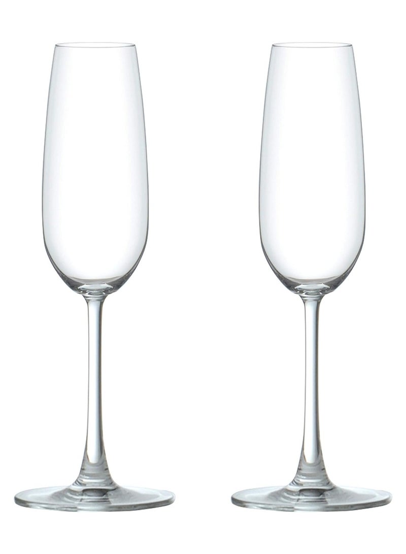 Champagne Glasses, Set Of 2, Clear, 210 Ml, 015F0702, Champagne Flutes, Champagne Glasses, Sparkling Wine Flutes, Tulips Glasses, Couple Glass