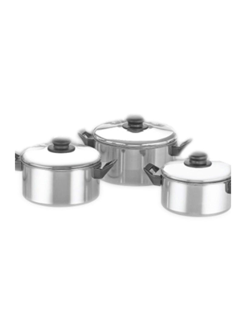 Premier Aluminium  Stew  Pan 3 Pcs. Set - Small