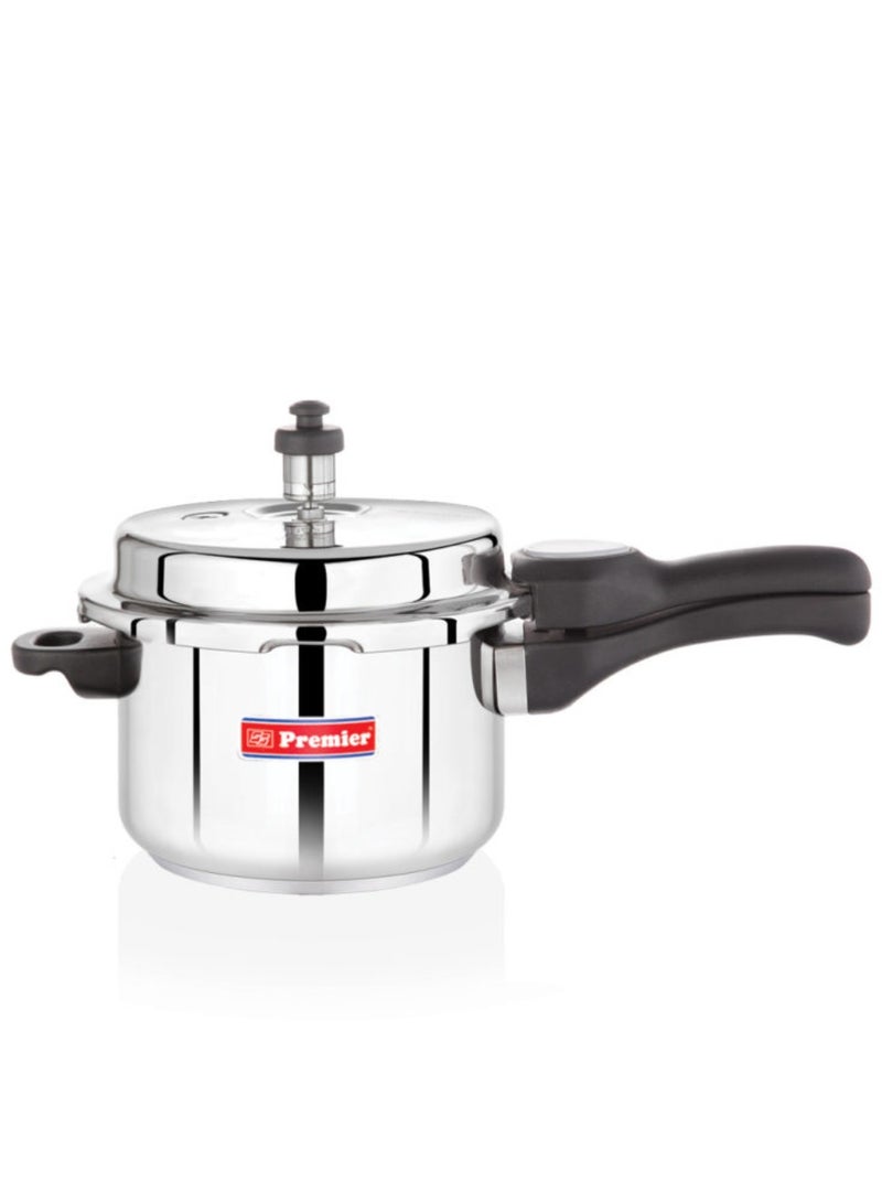 Premier Comfort Stainless Steel Sandwich Botttom Pressure Cooker with Induction - 3 Liters