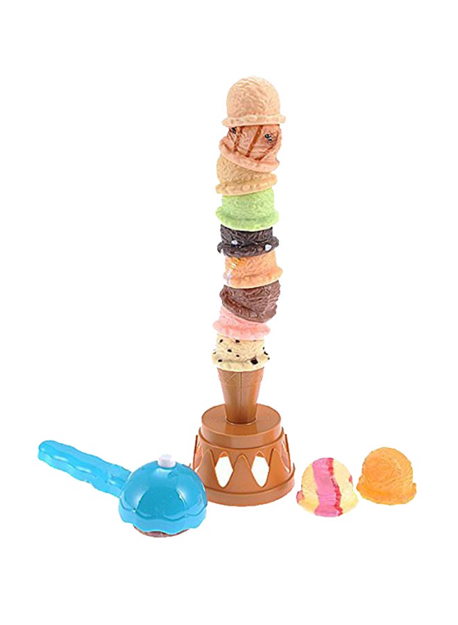 Ice Cream Stacking Tower Balancing Game With Scooper For Kids