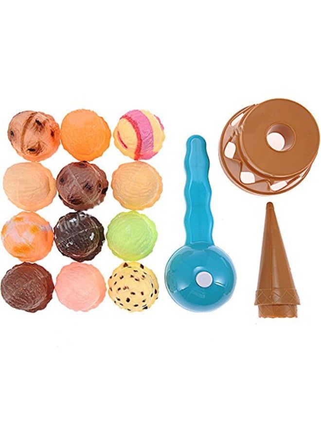 Ice Cream Stacking Tower Balancing Game With Scooper For Kids
