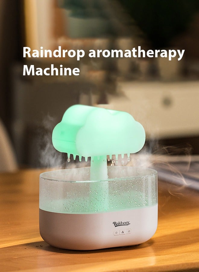 Raindrop LED Aroma Diffuser, 7-Color Humidifier for Home, Office & Yoga, Aromatherapy Essential Oil Decor