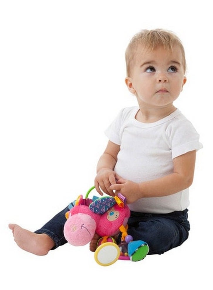 Clopette Activity Baby Rattle Pink