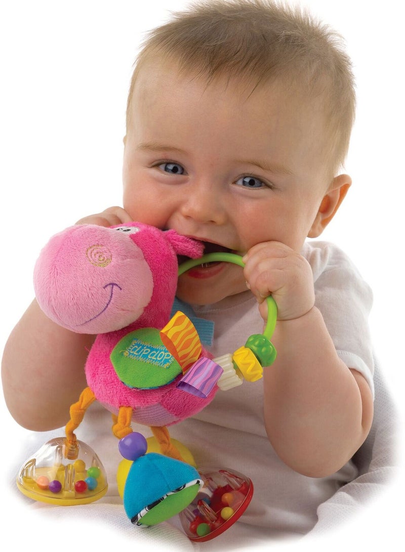 Clopette Activity Baby Rattle Pink