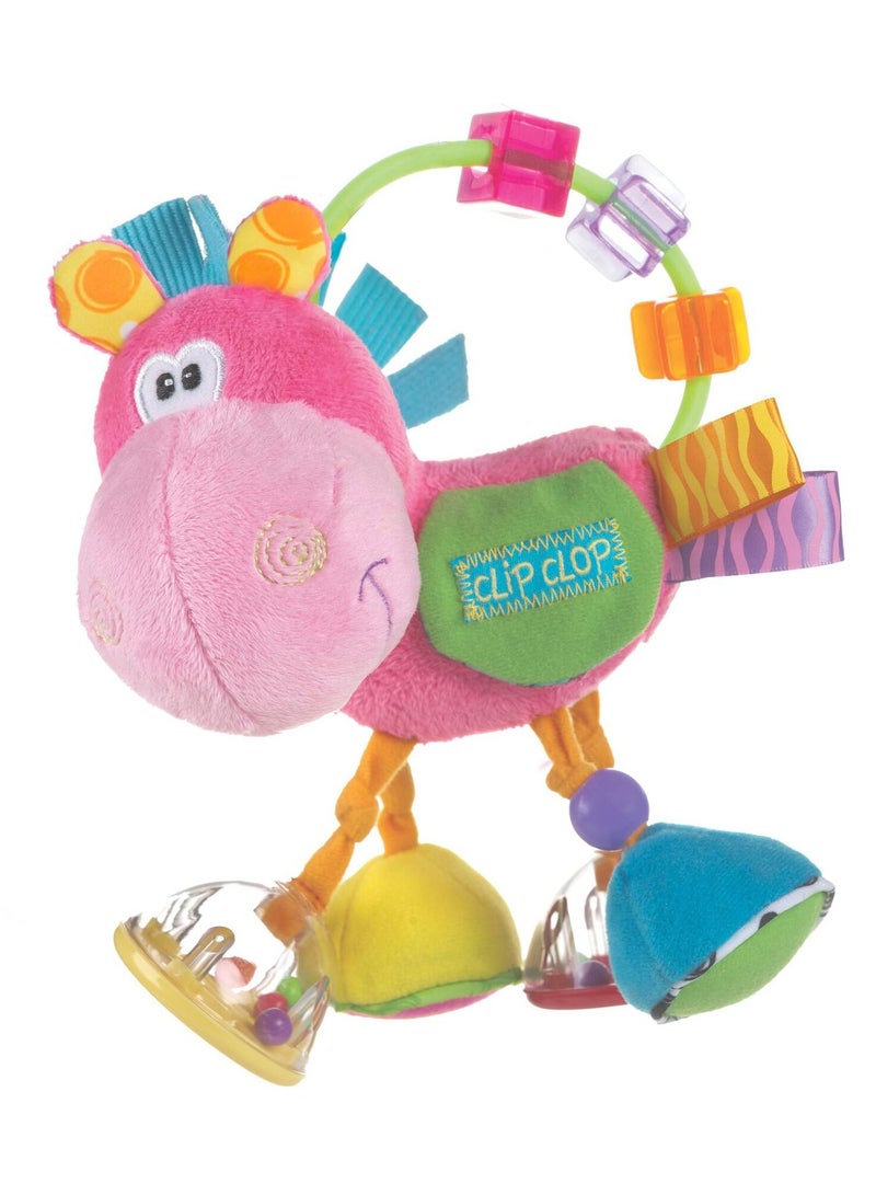 Clopette Activity Baby Rattle Pink