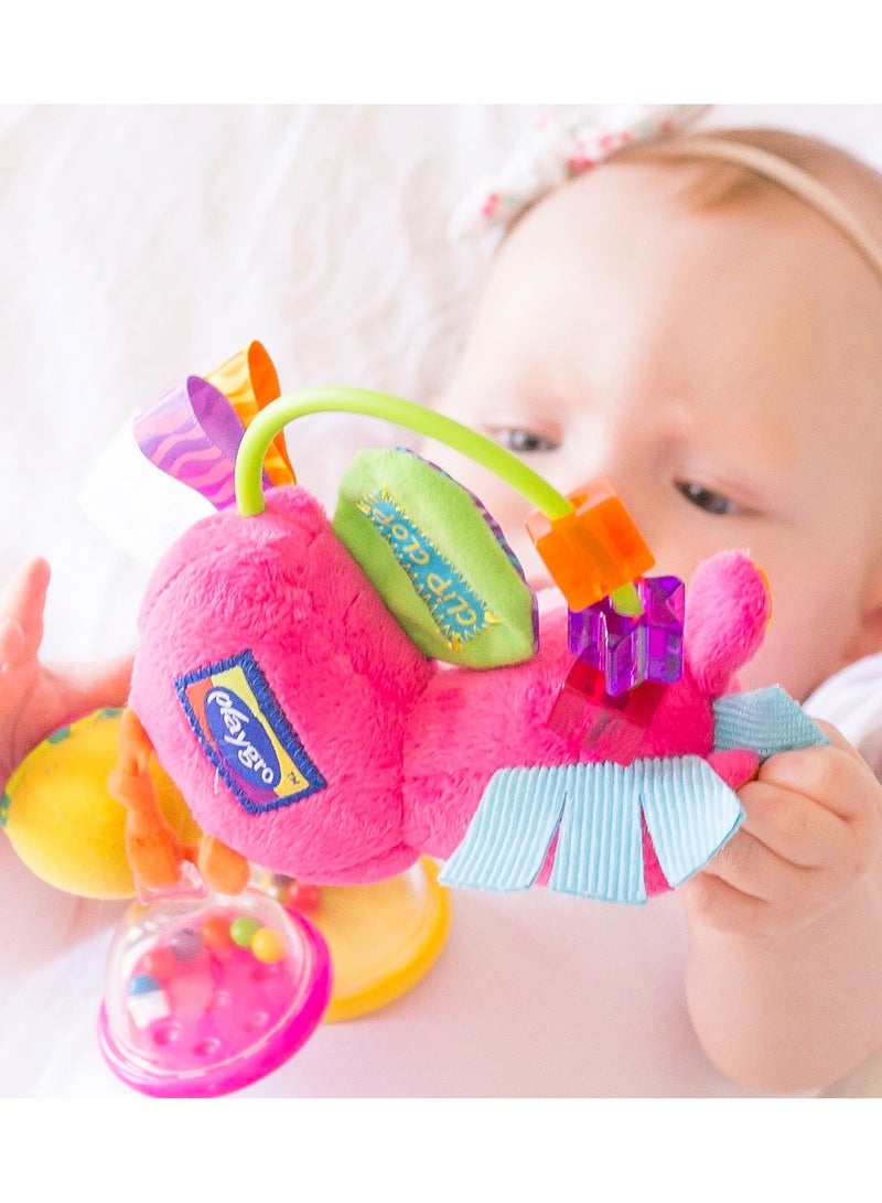 Clopette Activity Baby Rattle Pink