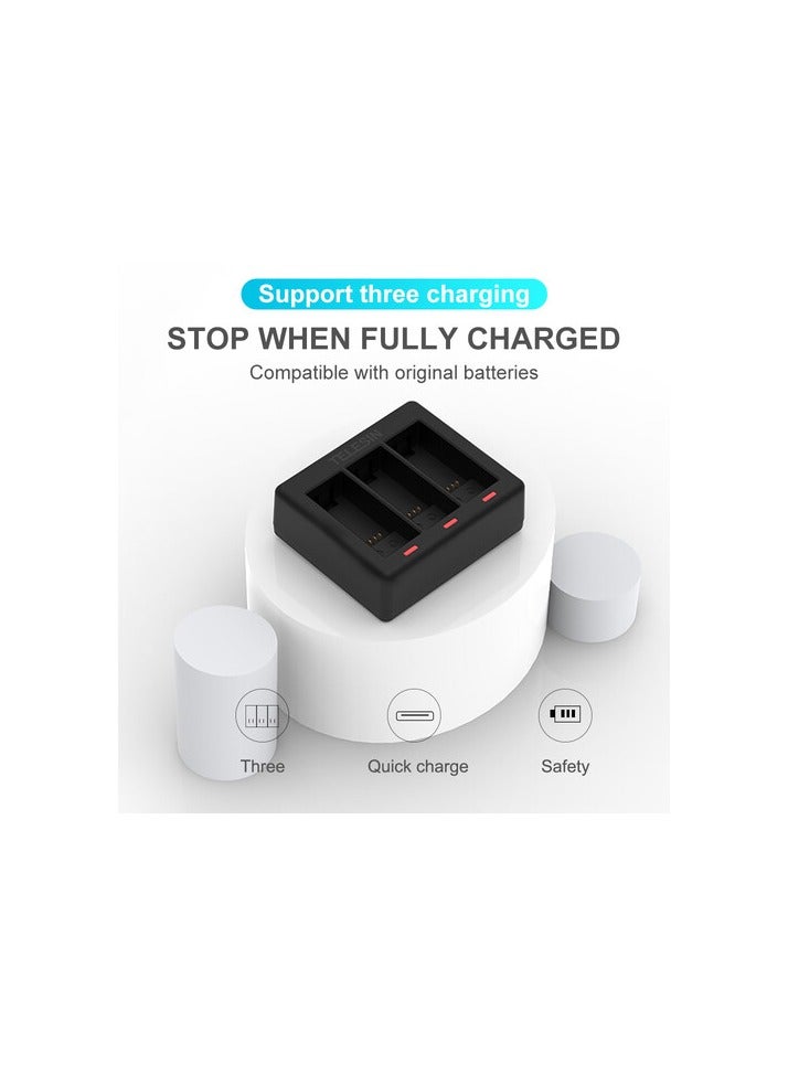 3 Channel Battery Charger For Gopro Hero9 Black