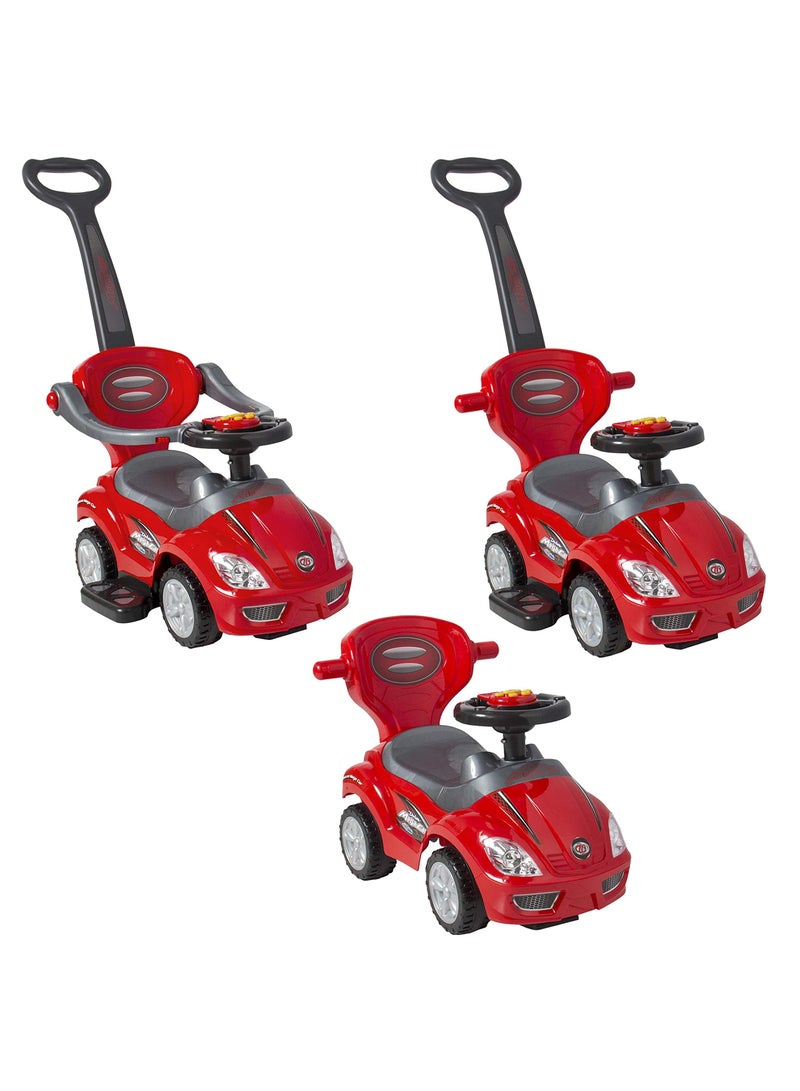 Mega Pusher Rideon Car - Red