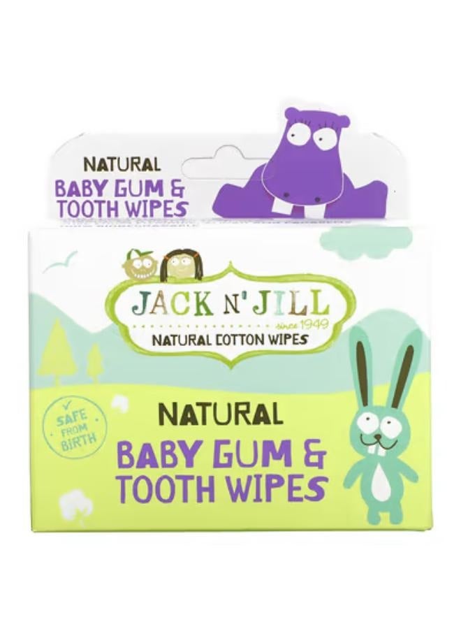 Natural Baby Gum & Tooth Wipes, 25 Individually Wrapped Wipes