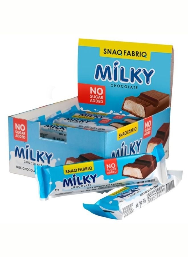 Snaq Fabriq Milk Chocolate With Milky-Nut Filling 55g, 12pcs