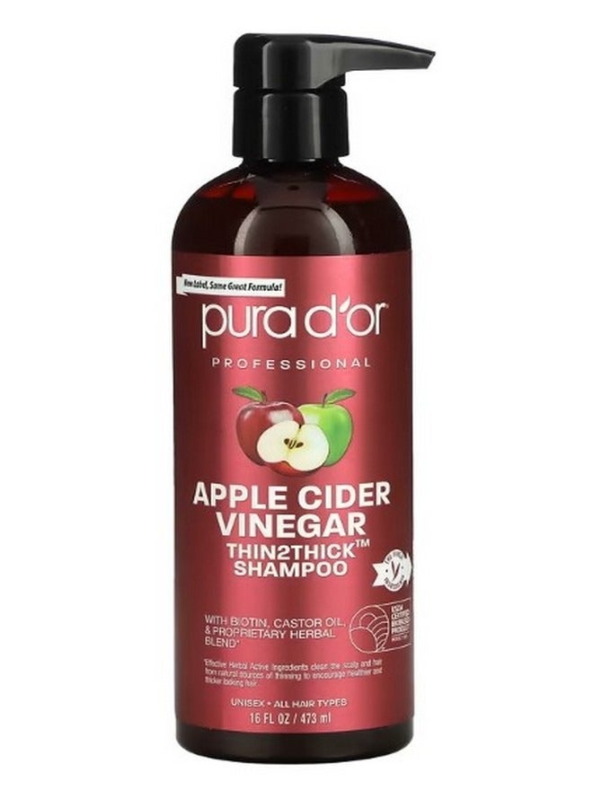 Apple Cider Vinegar Thin2Thick Shampoo 16 fl oz 473 ml