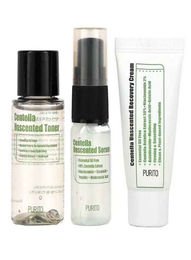 Centella Unscented Mini Kit 3 Piece Kit