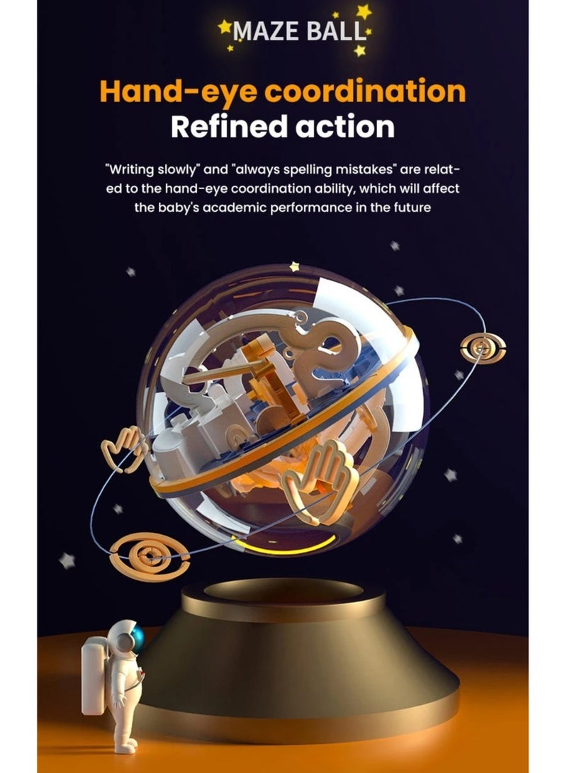 3D Maze Ball Puzzle Challenge Toy for Kids Obstacle Game 3D Maze Puzzle Montessori Balance Traine Clearance Game 138 Level