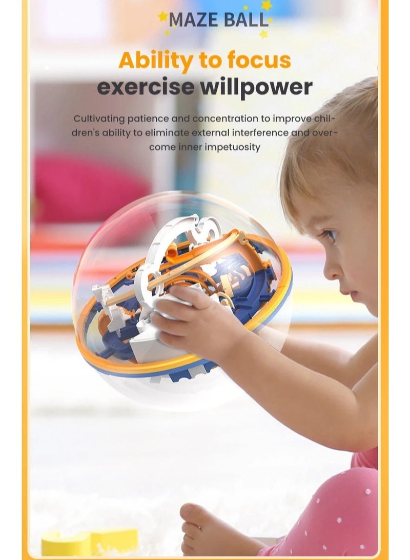 3D Maze Ball Puzzle Challenge Toy for Kids Obstacle Game 3D Maze Puzzle Montessori Balance Traine Clearance Game 138 Level