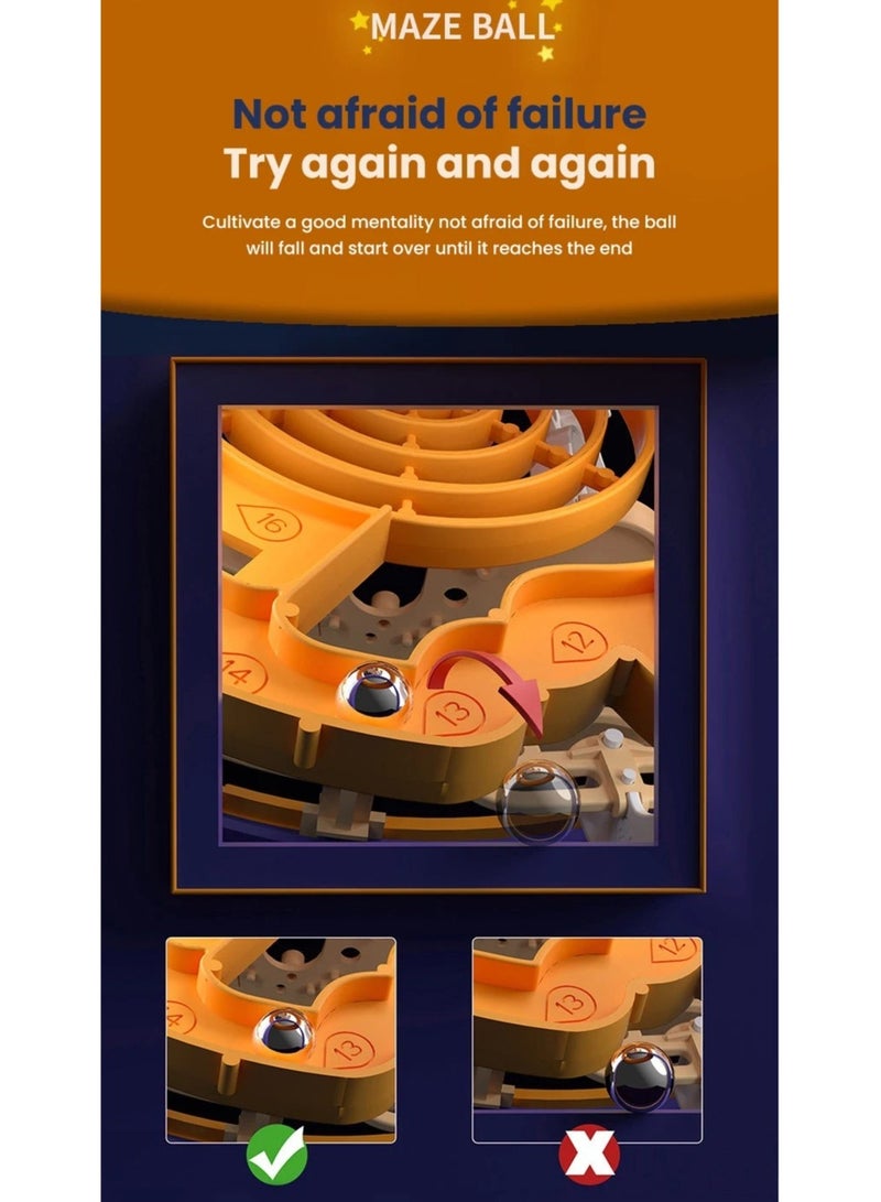 3D Maze Ball Puzzle Challenge Toy for Kids Obstacle Game 3D Maze Puzzle Montessori Balance Traine Clearance Game 138 Level