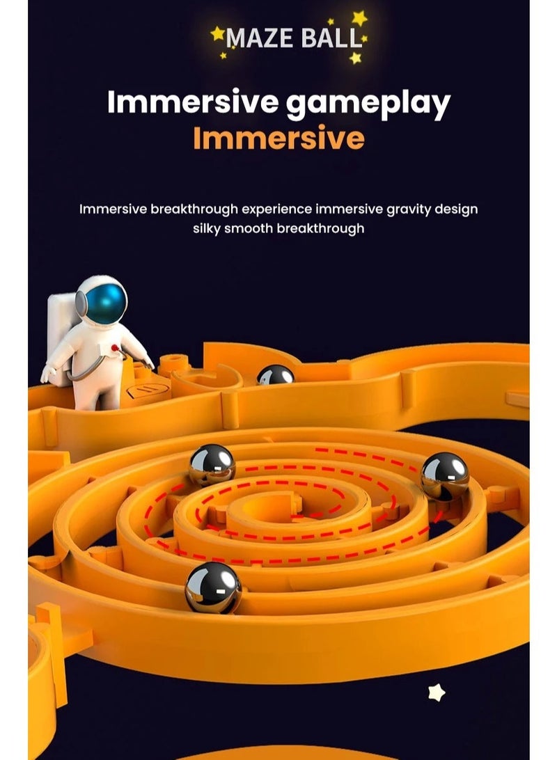 3D Maze Ball Puzzle Challenge Toy for Kids Obstacle Game 3D Maze Puzzle Montessori Balance Traine Clearance Game 138 Level