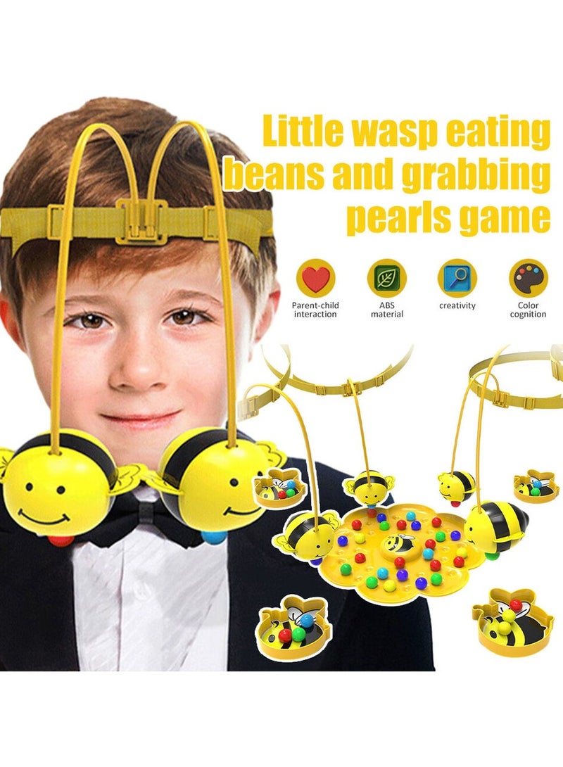 Child Clumsy Little Bumblebee Board Game Bees Eating Beans Puzzle Fishing Toys