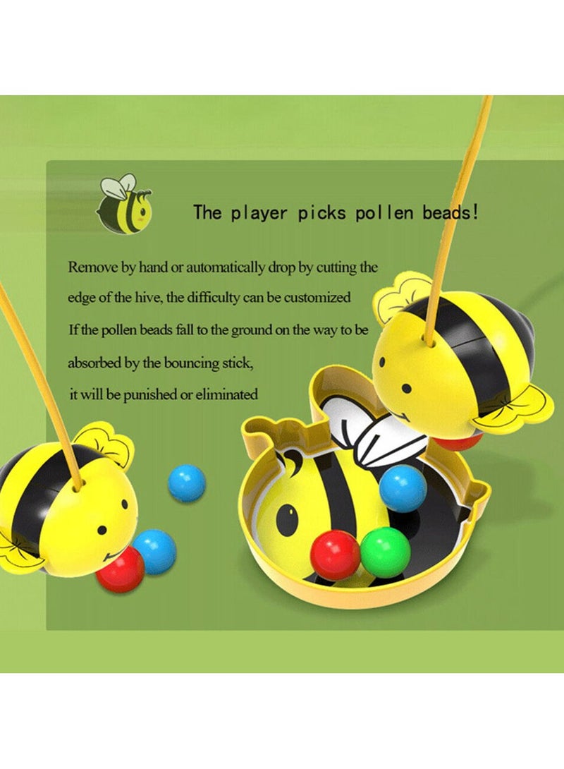 Child Clumsy Little Bumblebee Board Game Bees Eating Beans Puzzle Fishing Toys