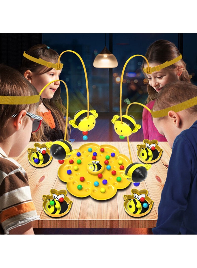 Child Clumsy Little Bumblebee Board Game Bees Eating Beans Puzzle Fishing Toys