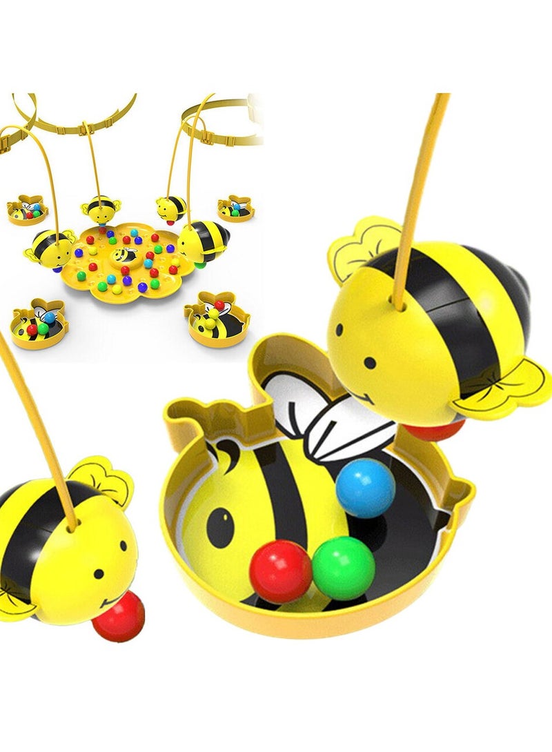 Child Clumsy Little Bumblebee Board Game Bees Eating Beans Puzzle Fishing Toys