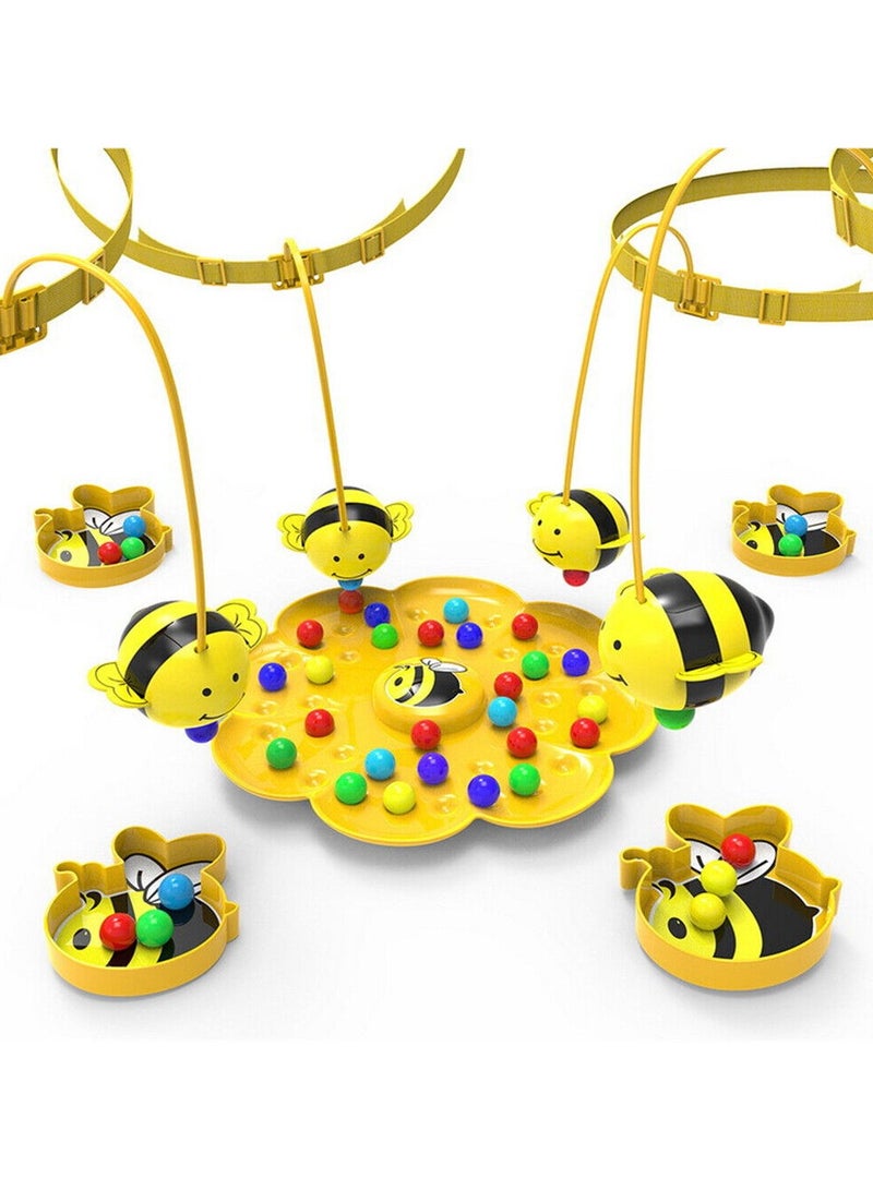 Child Clumsy Little Bumblebee Board Game Bees Eating Beans Puzzle Fishing Toys