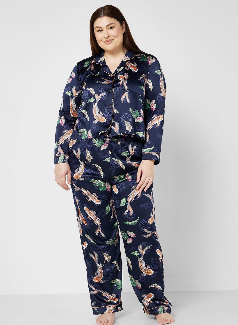 Printed Shirt & Pyjama Set