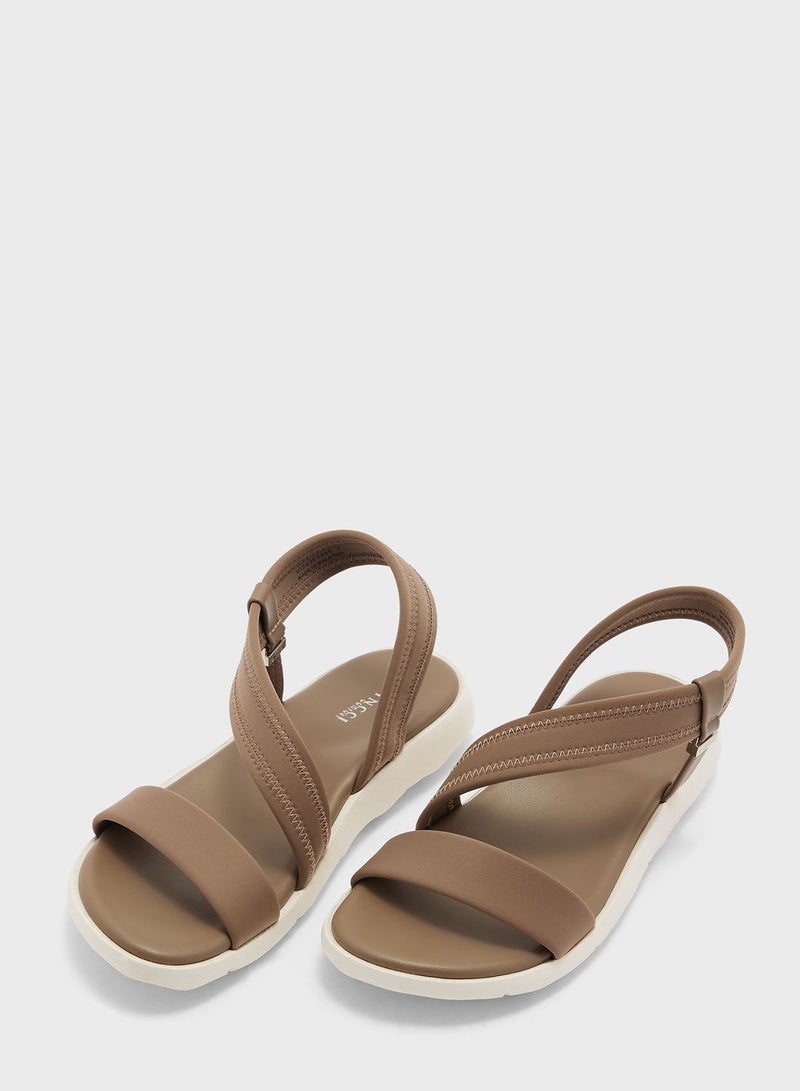 Multi Strap Flat Sandals