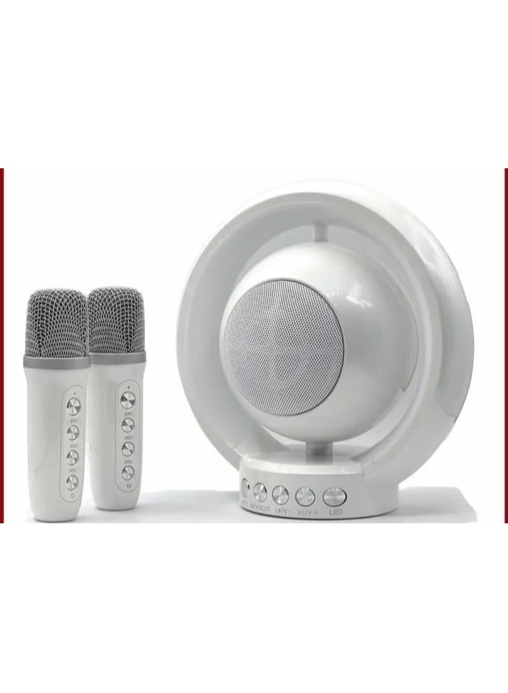 Wireless Portable Bluetooth Karaoke Speaker With Two Wireless Mic For Kids And Adults Wireless Speaker For Indoor And Outdoor Party And Birthday
