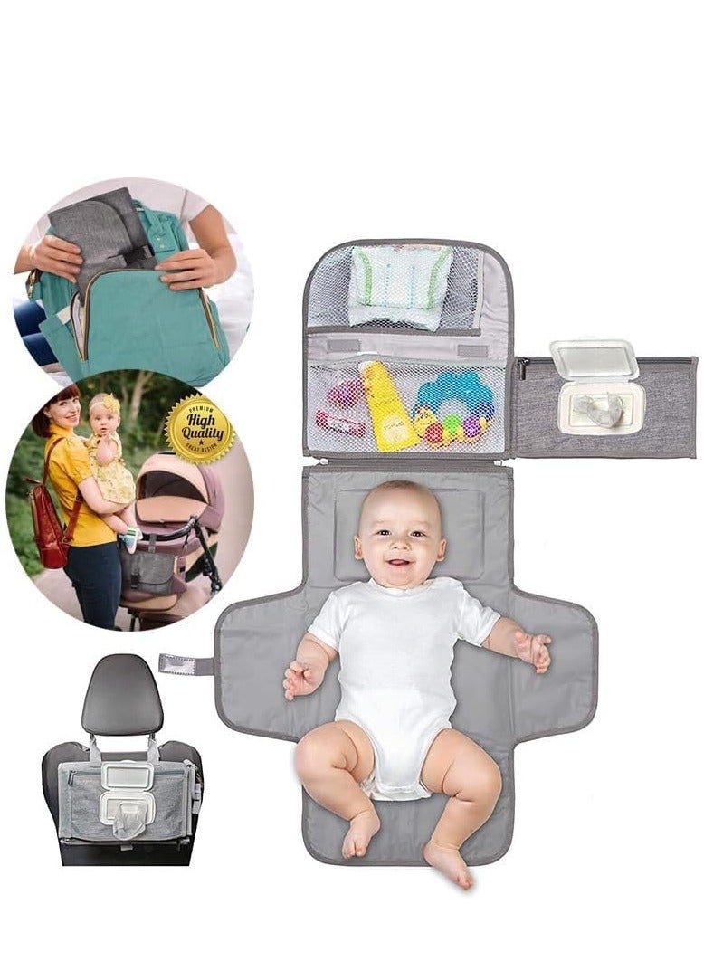Baby Diaper Pad Waterproof And Anti-urine Multi-functional Diaper Changing Pad With Wet Wipes Convenient diaper pad