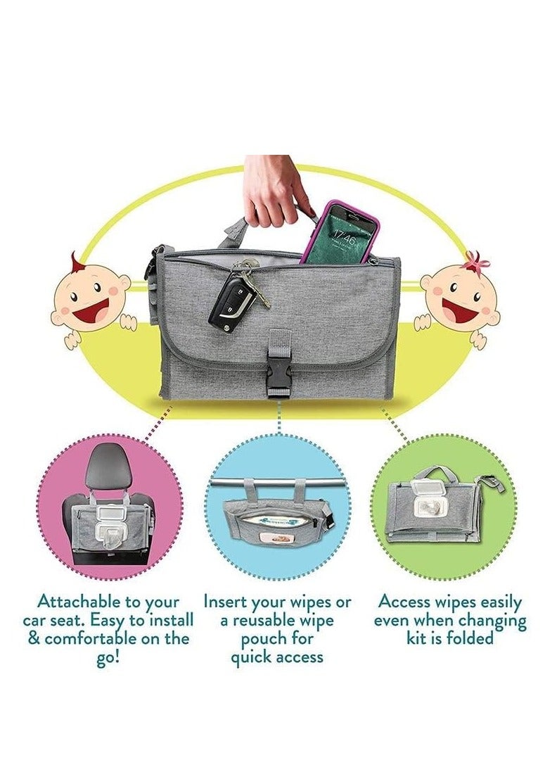 Baby Diaper Pad Waterproof And Anti-urine Multi-functional Diaper Changing Pad With Wet Wipes Convenient diaper pad