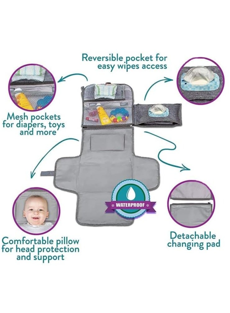 Baby Diaper Pad Waterproof And Anti-urine Multi-functional Diaper Changing Pad With Wet Wipes Convenient diaper pad