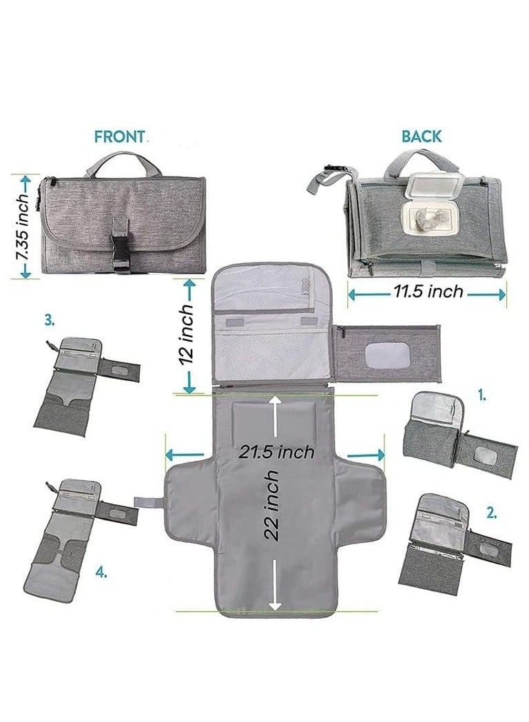 Baby Diaper Pad Waterproof And Anti-urine Multi-functional Diaper Changing Pad With Wet Wipes Convenient diaper pad