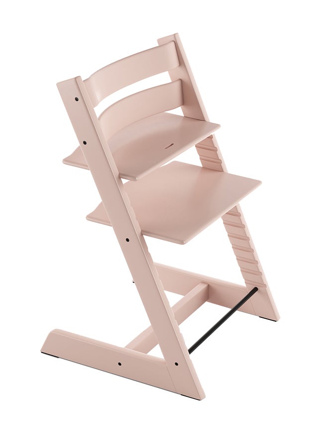 Tripp Trapp Chair Adjustable, Convertible Baby High Chair For Toddlers , Children And Adults Convenient, Comfortable And Ergonomic Classic Design Serene Pink