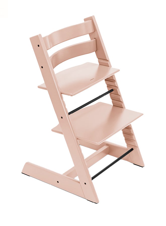 Tripp Trapp Chair Adjustable, Convertible Baby High Chair For Toddlers , Children And Adults Convenient, Comfortable And Ergonomic Classic Design Serene Pink